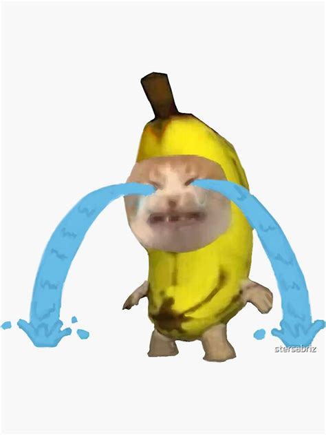 crying banana cat